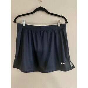 Nike Dri-FIT Navy Blue Workout‎ Skirt Athletic Skirt Cover-Up Women's Large